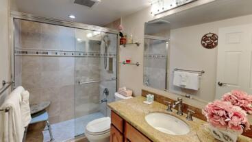 Bathroom with Single Vanity & Shower